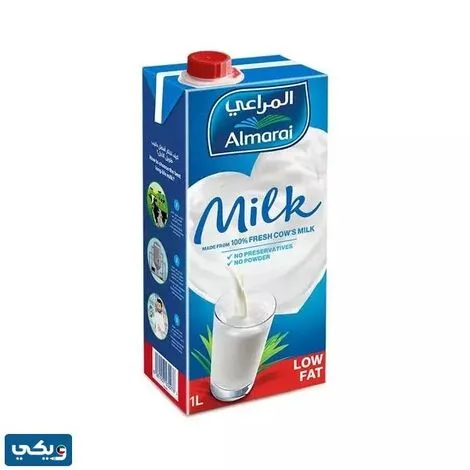 حليب المراعي خالي الدسم 1 لتر