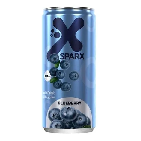 مشروب غازي x sprax اكس سبراكس توت أزرق
