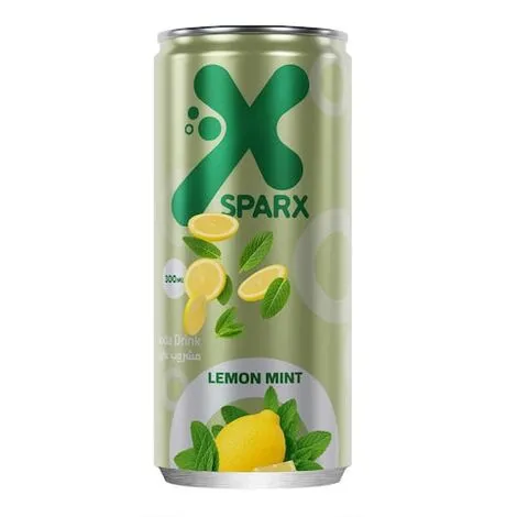 مشروب غازي x prax اكس سبراكس ليمون و نعناع