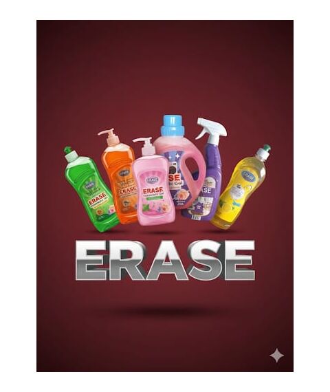 ERASE DISHES WASHING LIQUID 750MLسائل غسيل اطباق 750 ملي